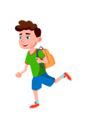 Running student
